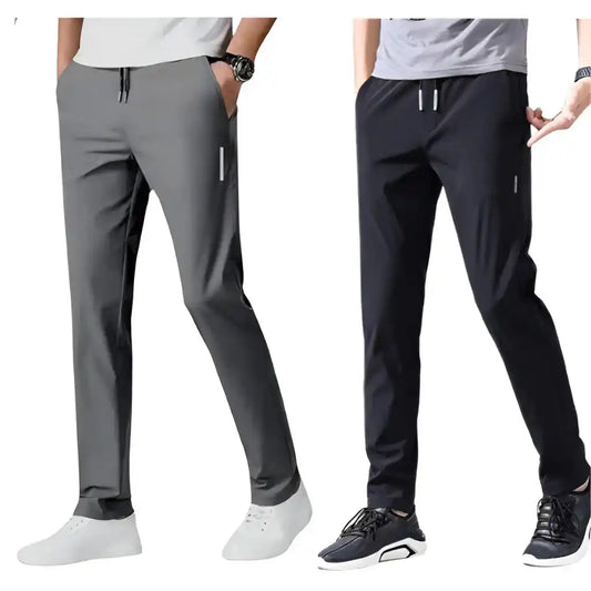 🔥NEW YEAR SALE !!⚡BUY 1 GET 1 FREE🔥 Premium Men's High-Stretch Lycra Pants