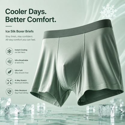 Men's Stretchable Ice Silk Underwear – Buy 1 Get 2 Free